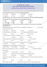 Đề thi học kì 2 Tiếng Anh 10 iLearn Smart Wolrd - Đề số 2